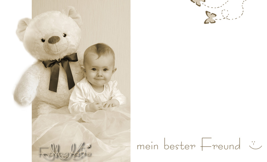 Ein riesiger Teddybär - das ist der beste Freund der kleinen Prinzessin