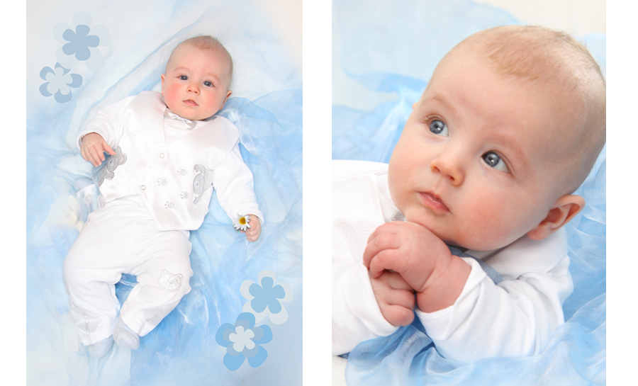 Foto eines kleinen Jungen von 4 Monaten