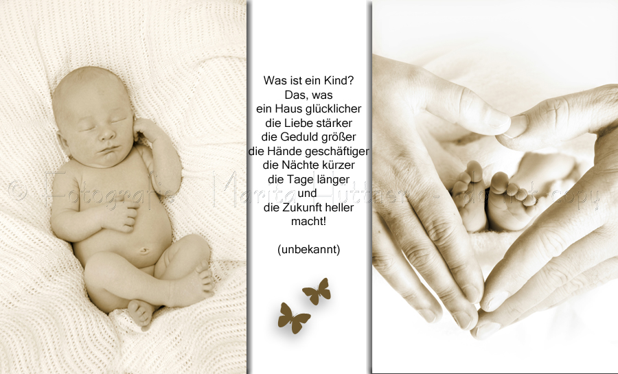 Herz mit den Händen um Baby-Füßchen