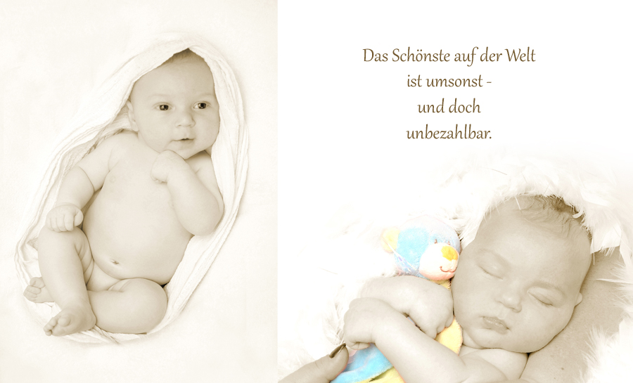Baby 9 Wochen alt, schlafendes Baby