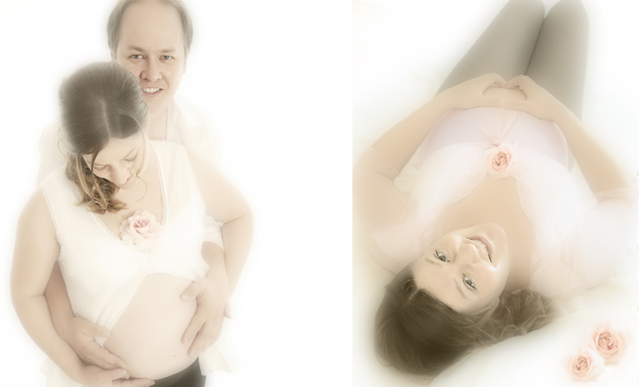 romantische Schwangerschaftsfotos