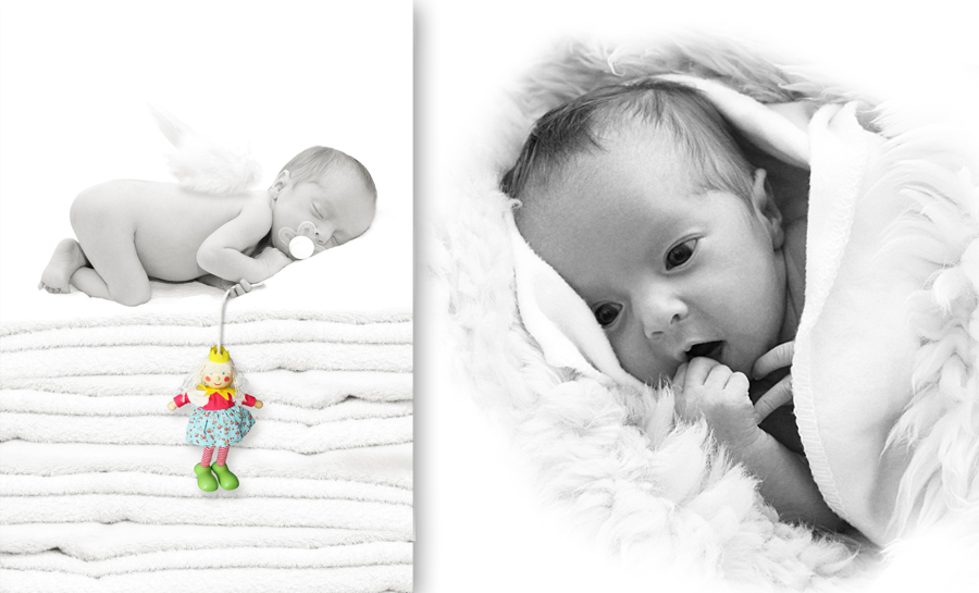 Baby auf Handtüchern 