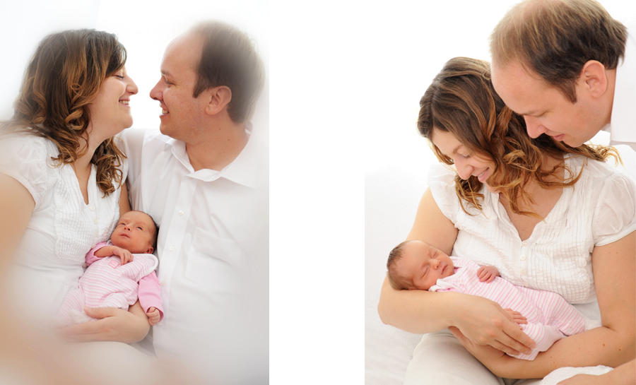 baby mit Mutter, Baby mit Vater