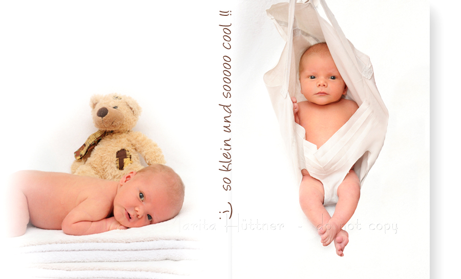Baby im Wiegetuch - schöne Babyfotos