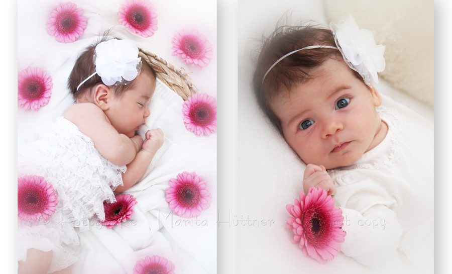 Babyfotografie Heilbronn, neugeborenes Baby, Baby Mädchen, Baby 4 Wochen, Fotografie Marita Hüttner