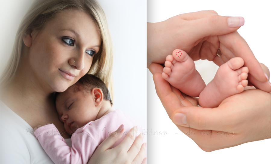 Baby mit Mama, kleine Babyfüßchen, Babyfotografie Marita Hüttner, Fotografin Eppingen, Heilbronn, Sinsheim, Oedheim, Bad Friedrichshall